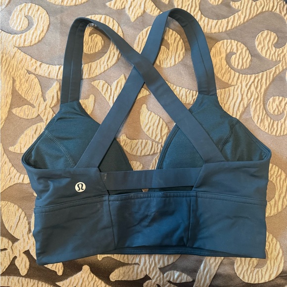 Lululemon Cross-Back sports bra- Blue - Picture 2 of 3